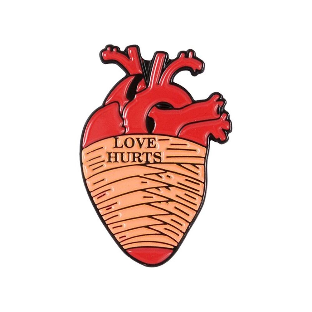 Love Hurts Heart Enamel Pins 157
